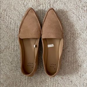 NWOB, A New Day, faux suede tan loafer sz 7.5